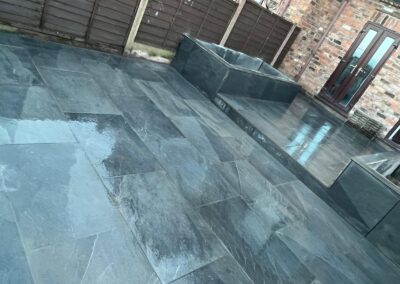 Outdoor porcelain by Didsbury Driveways