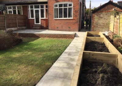 Outdoor planters by Didsbury Driveways